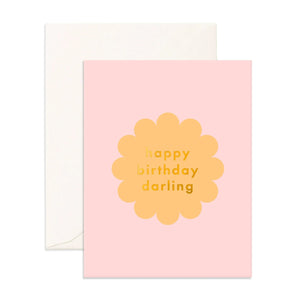 Fox & Fallow - Greeting Card | Birthday Darling Petal