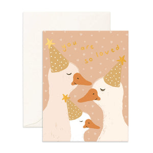 Fox & Fallow - Greeting Card | Birthday Duck Family