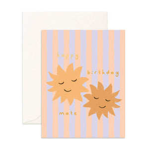 Fox & Fallow - Greeting Card | Birthday Mate Suns