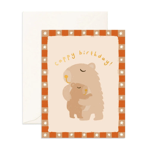 Fox & Fallow - Greeting Card | Capybara Birthday