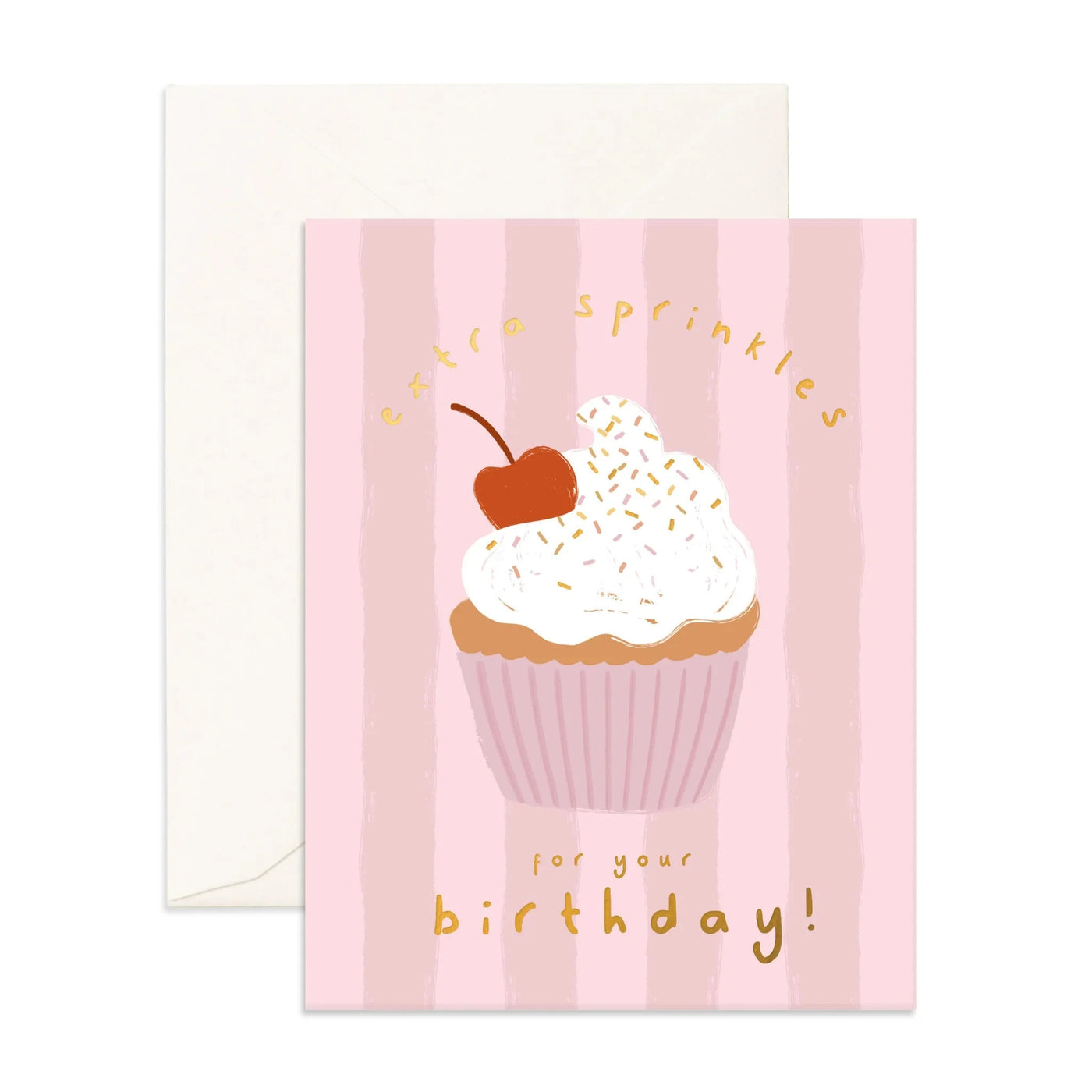 Fox & Fallow - Greeting Card | Extra Sprinkles Cupcake Greeting Card Fox & Fallow 