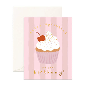 Fox & Fallow - Greeting Card | Extra Sprinkles Cupcake