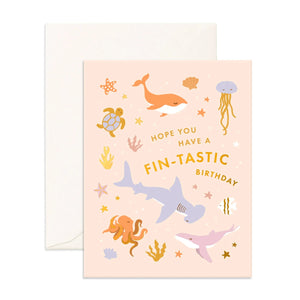 Fox & Fallow - Greeting Card | Fin-tastic Birthday