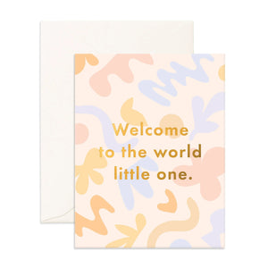 Fox & Fallow - Greeting Card Welcome Little One Fresco