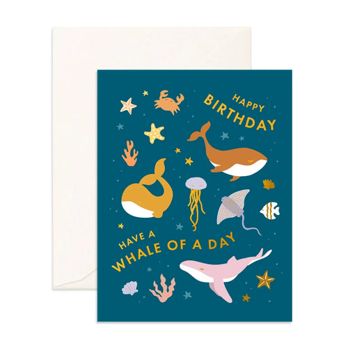 Fox & Fallow - Greeting Card | Whale Of A Day