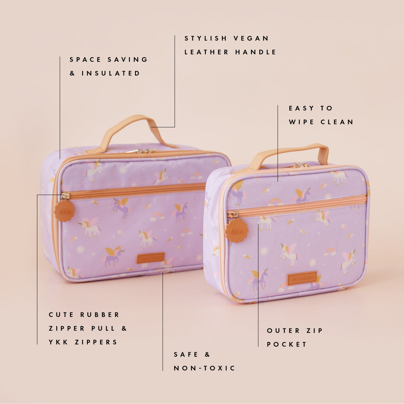 Fox & Fallow - Large Lunch Bag | Unicorn Mealtime Fox & Fallow 