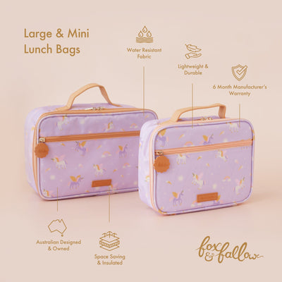 Fox & Fallow - Large Lunch Bag | Unicorn Mealtime Fox & Fallow 