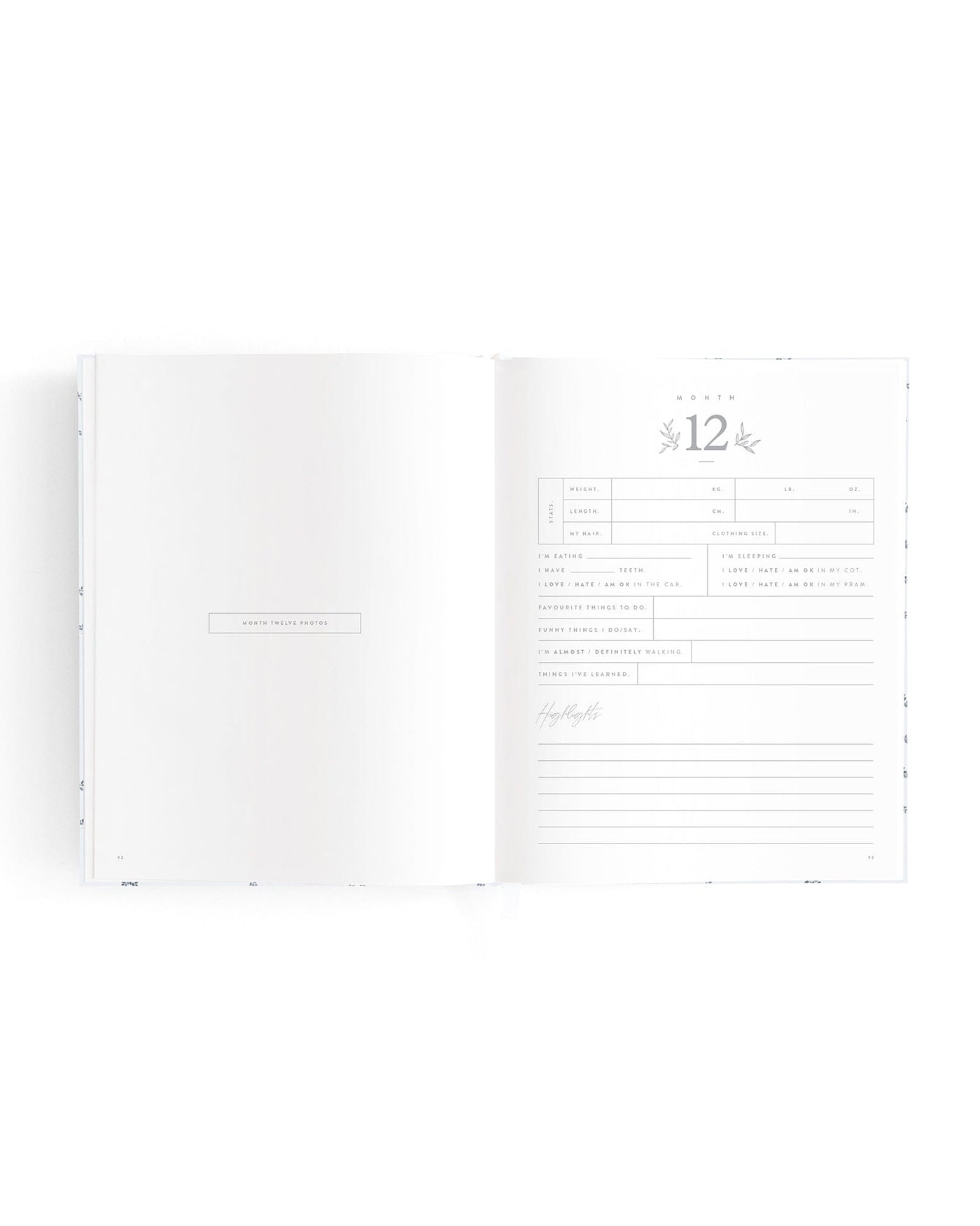 Fox & Fallow - Mini Baby Book | Bluebell Journal Fox & Fallow 