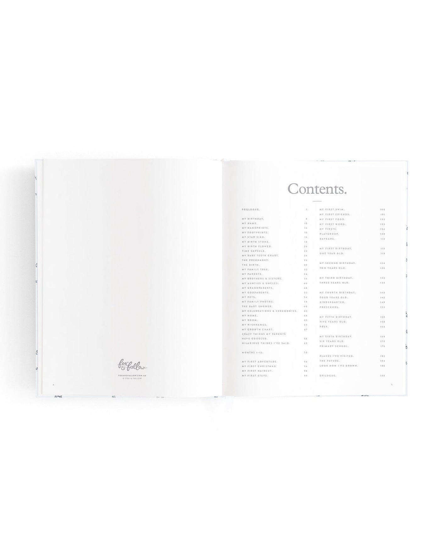 Fox & Fallow - Mini Baby Book | Bluebell Journal Fox & Fallow 