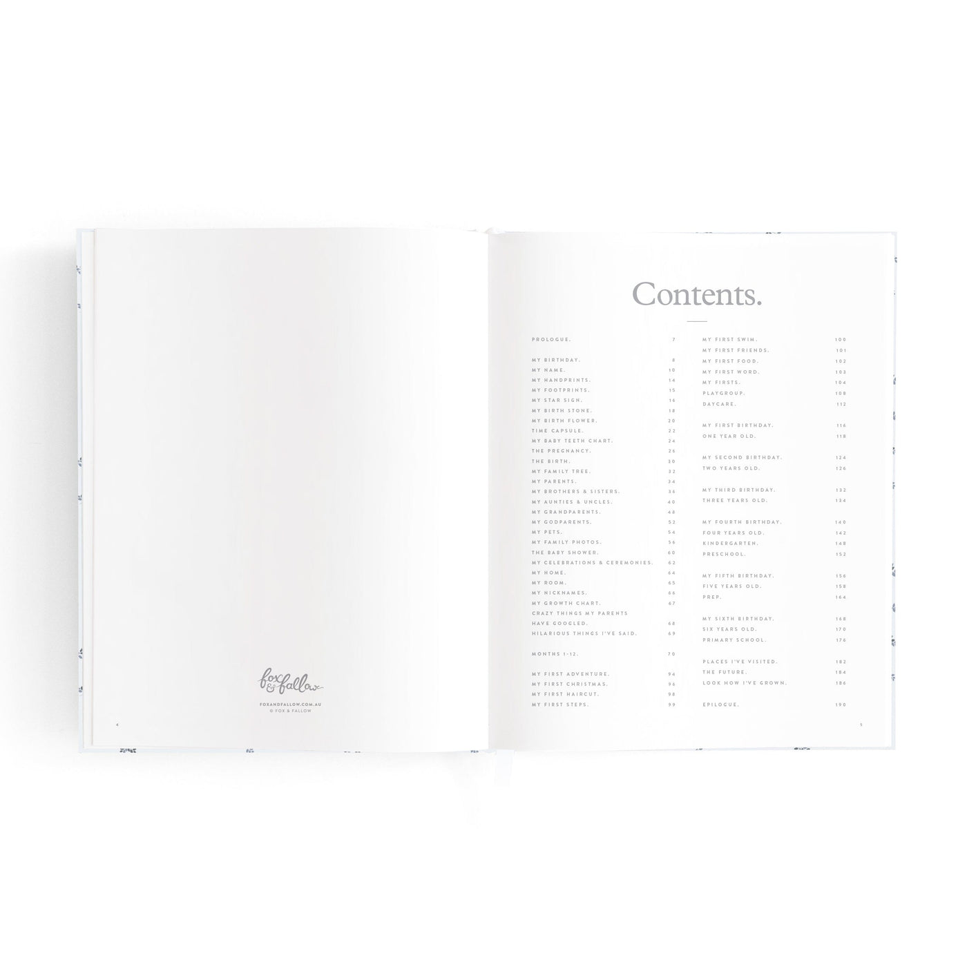 Fox & Fallow - Mini Baby Book | Bluebell Journal Fox & Fallow 