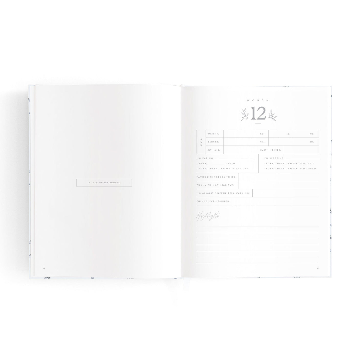 Fox & Fallow - Mini Baby Book | Bluebell Journal Fox & Fallow 