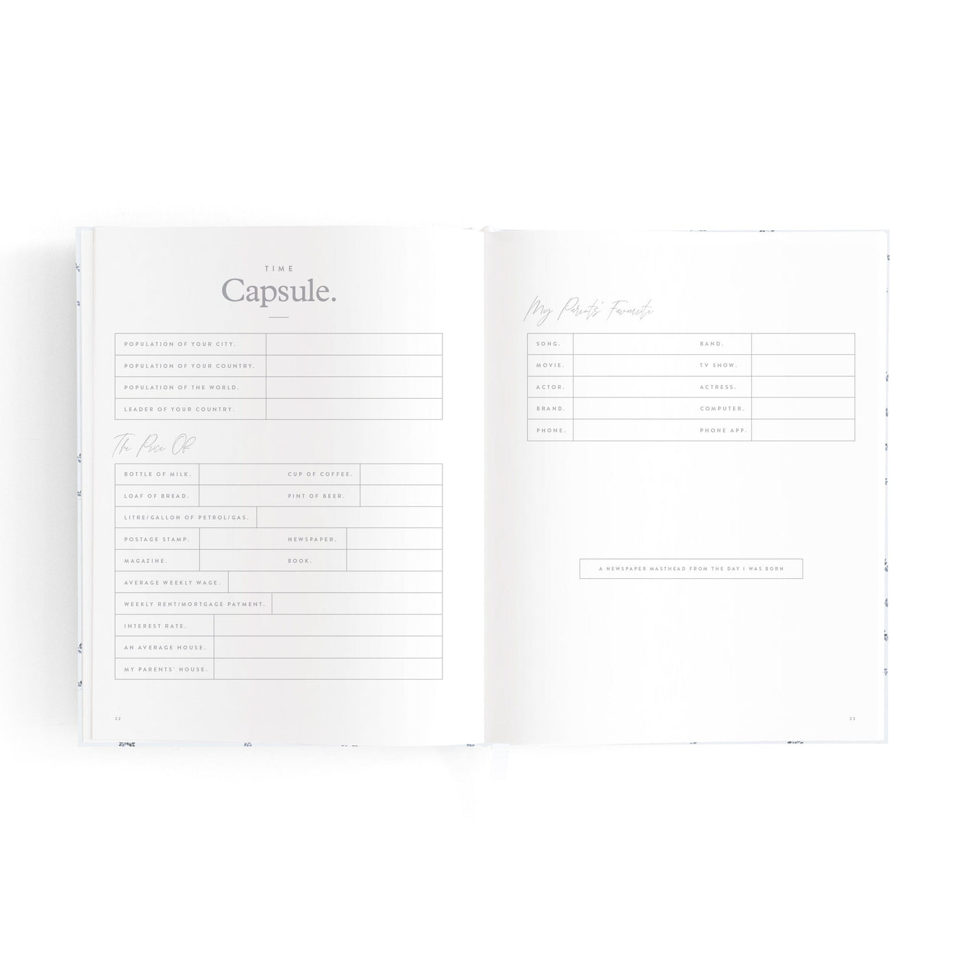 Fox & Fallow - Mini Baby Book | Bluebell Journal Fox & Fallow 