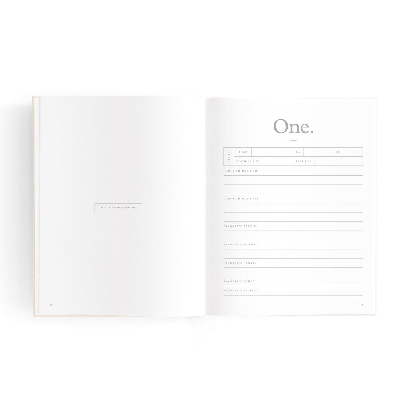 Fox & Fallow - Mini Baby Book | Oatmeal Journal Fox & Fallow 