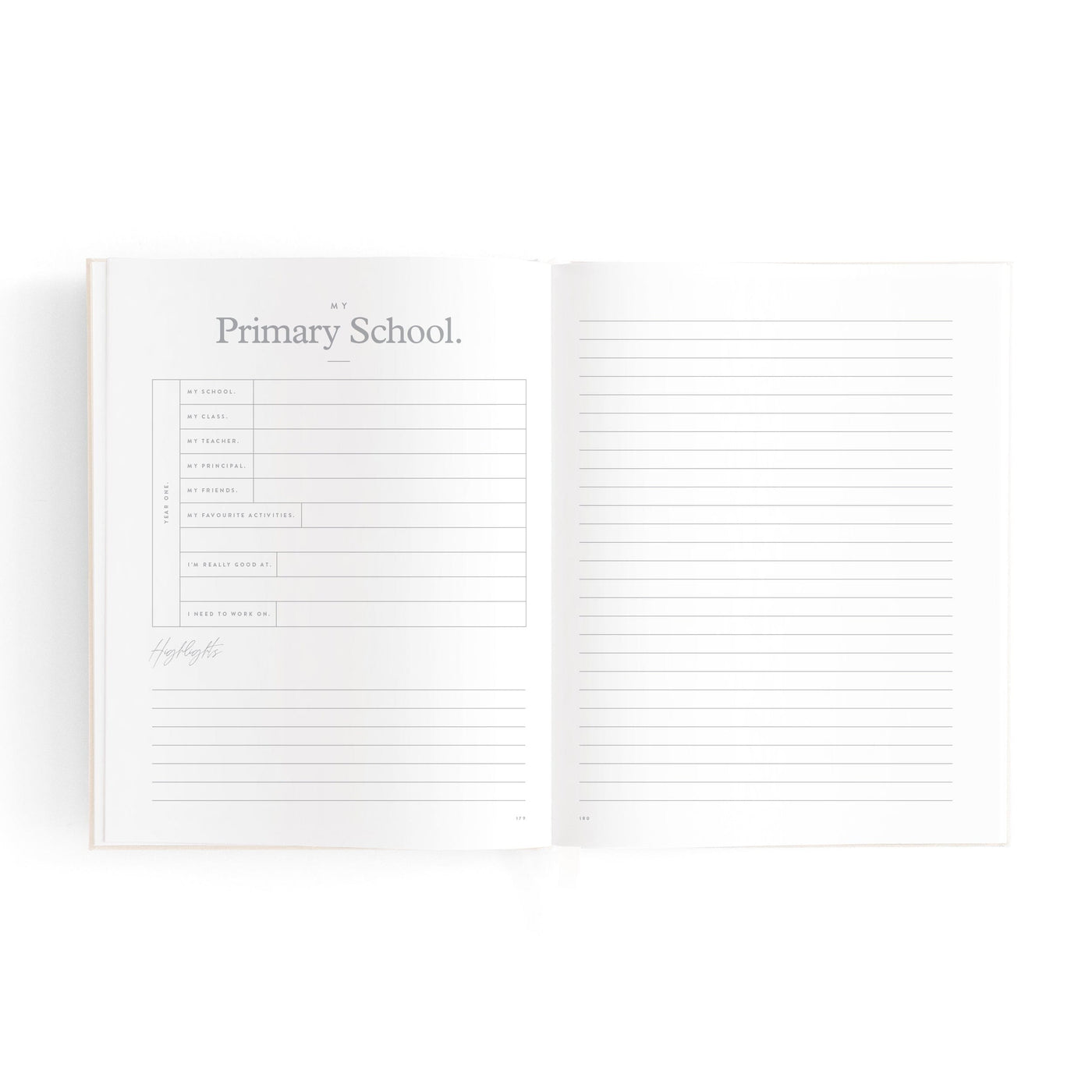 Fox & Fallow - Mini Baby Book | Oatmeal Journal Fox & Fallow 