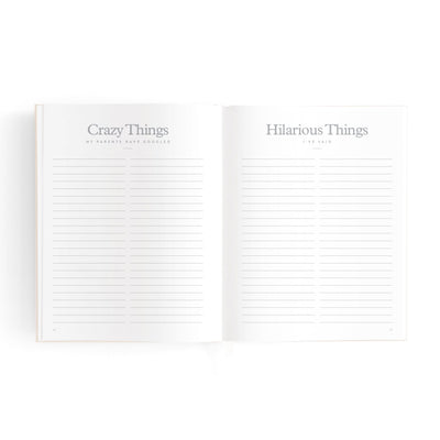 Fox & Fallow - Mini Baby Book | Oatmeal Journal Fox & Fallow 