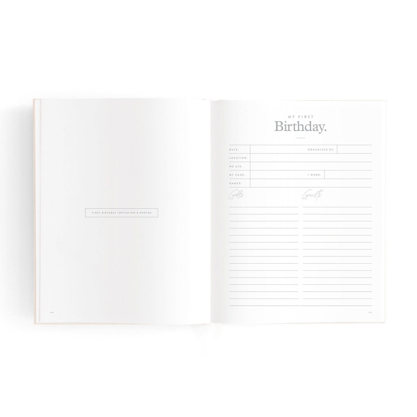 Fox & Fallow - Mini Baby Book | Oatmeal Journal Fox & Fallow 