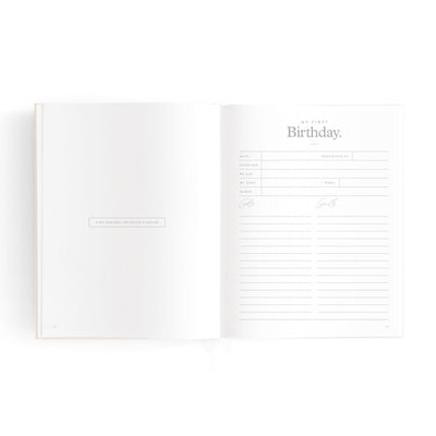 Fox & Fallow - Mini Baby Book | Oatmeal Journal Fox & Fallow 