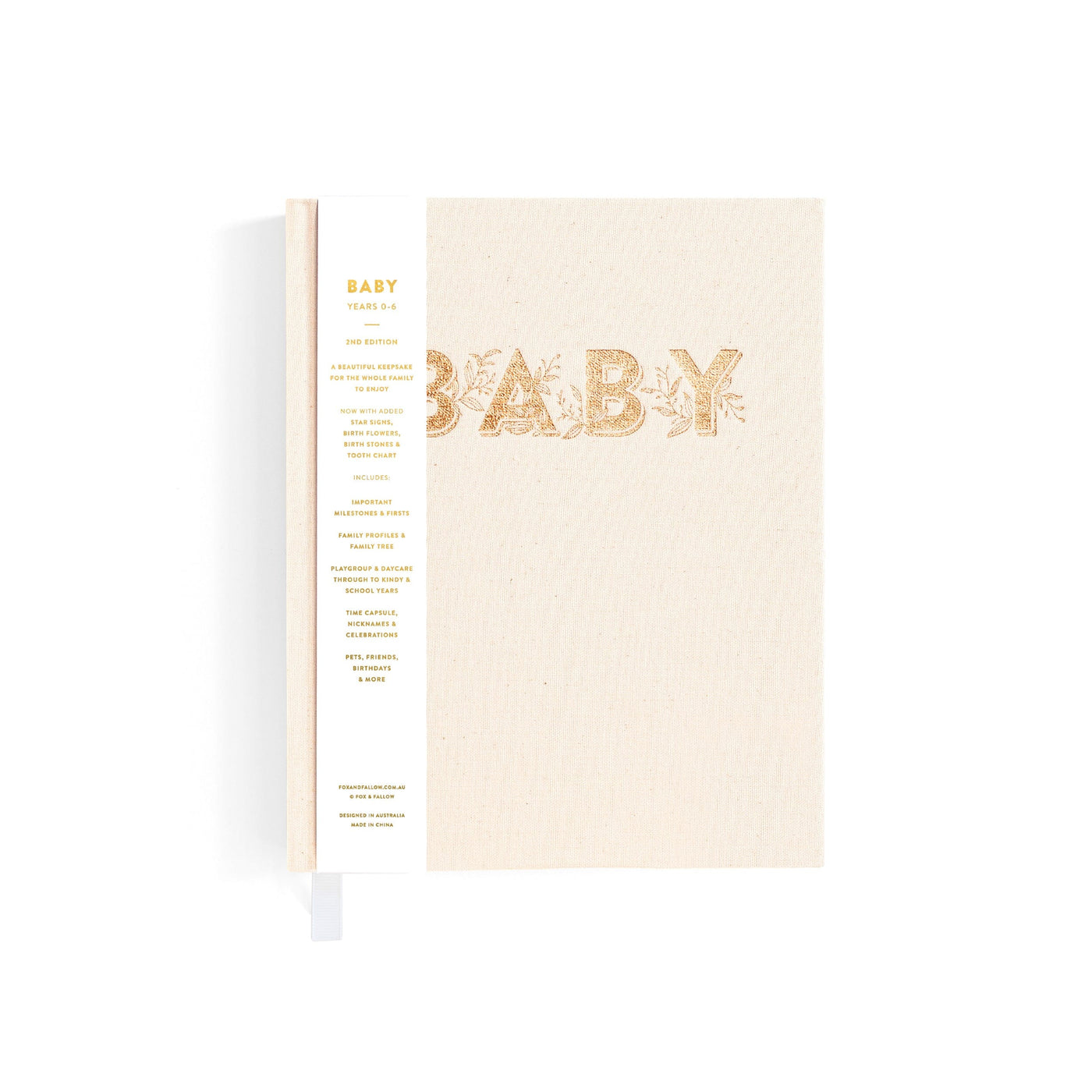 Fox & Fallow - Mini Baby Book | Oatmeal Journal Fox & Fallow 