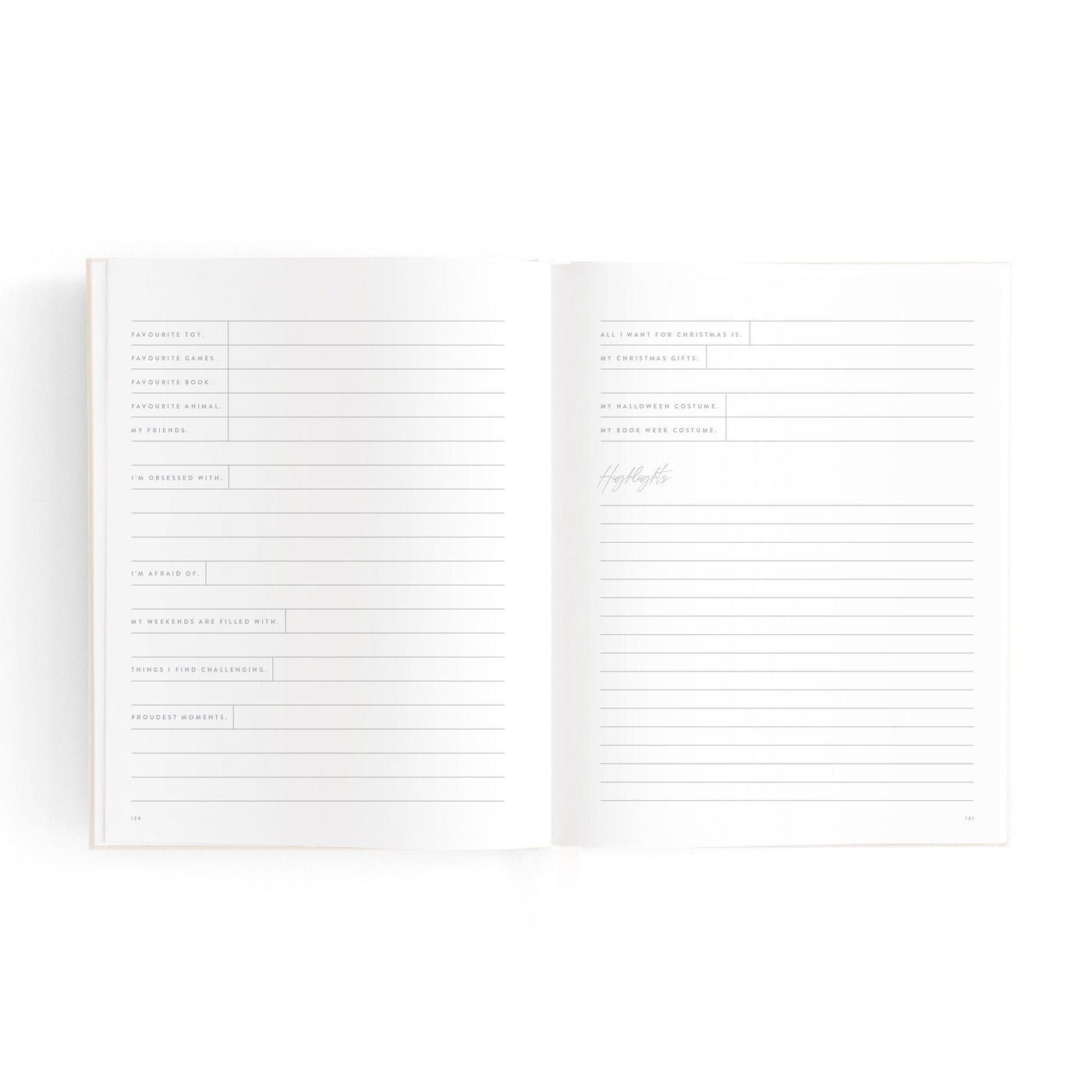 Fox & Fallow - Mini Baby Book | Oatmeal Journal Fox & Fallow 