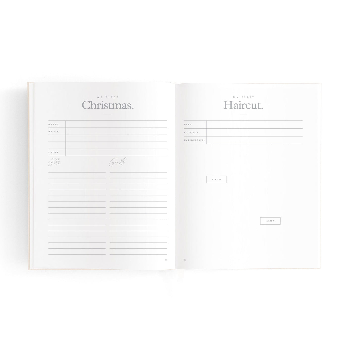 Fox & Fallow - Mini Baby Book | Oatmeal Journal Fox & Fallow 