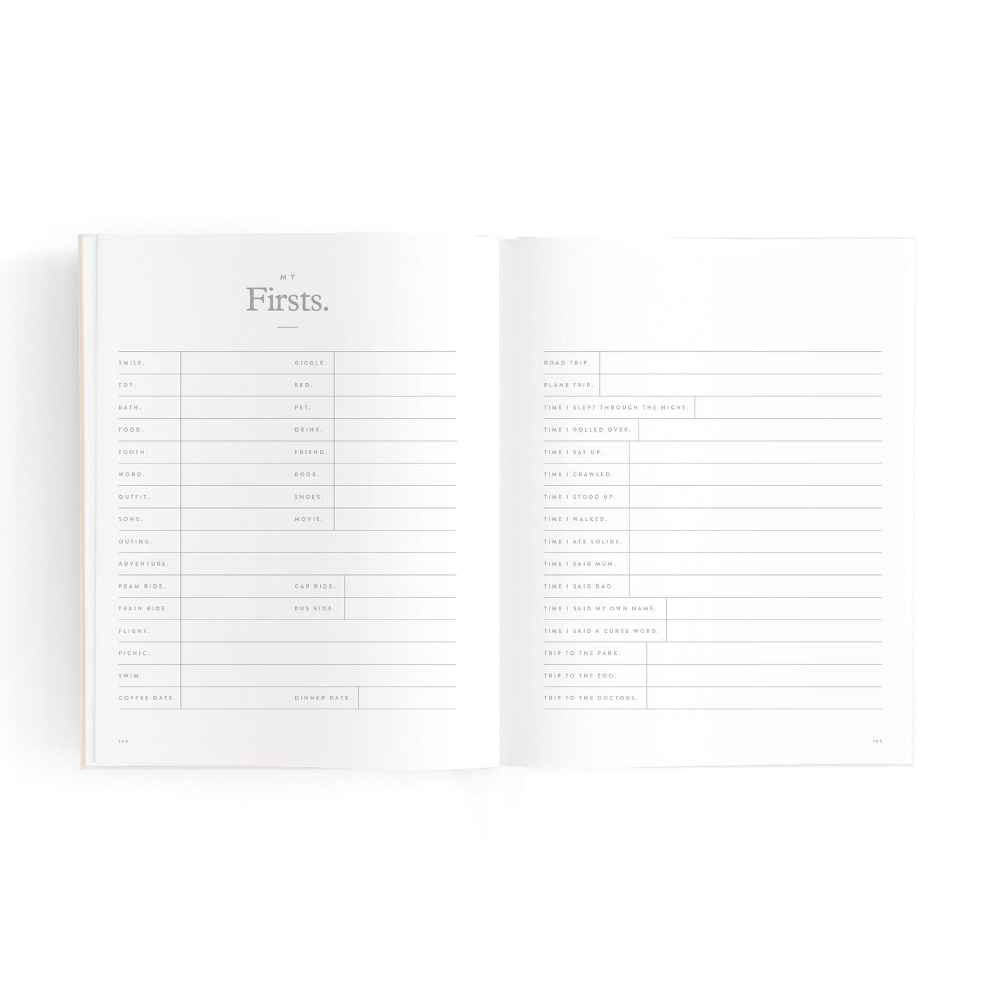 Fox & Fallow - Mini Baby Book | Oatmeal Journal Fox & Fallow 