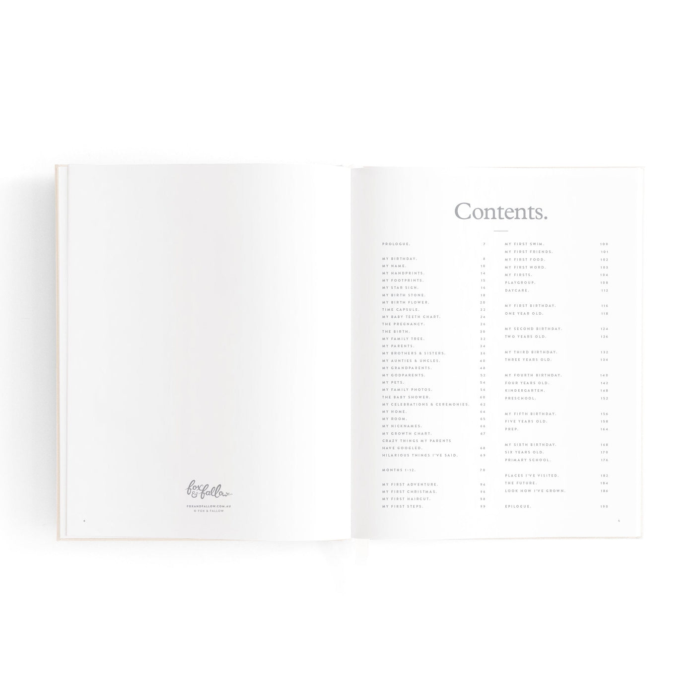 Fox & Fallow - Mini Baby Book | Oatmeal Journal Fox & Fallow 