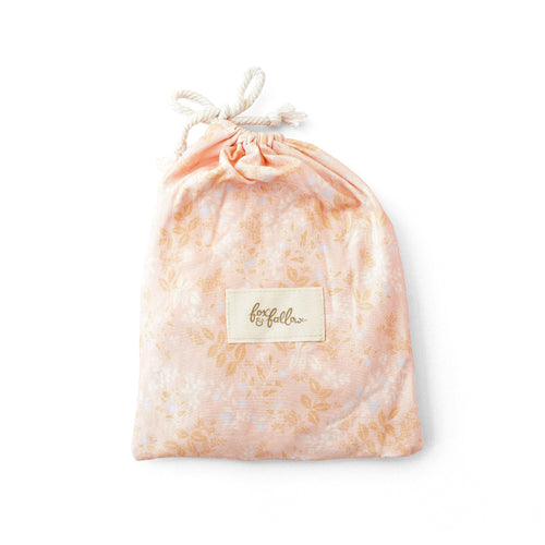 Fox & Fallow - Organic Fitted Bassinet Sheet/Change Pad Cover | Wild Peony
