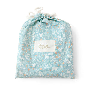 Fox & Fallow - Organic Fitted Cot Sheet | Forest Friends Sage