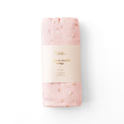Fox & Fallow - Organic Muslin Wrap Swaddle | Dusty Roses