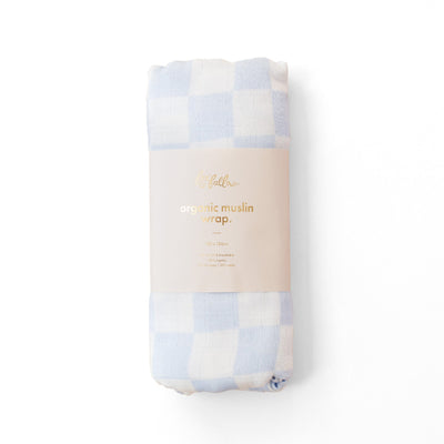 Fox & Fallow - Organic Muslin Wrap Swaddle | Powder Check Muslin Wrap Fox & Fallow 