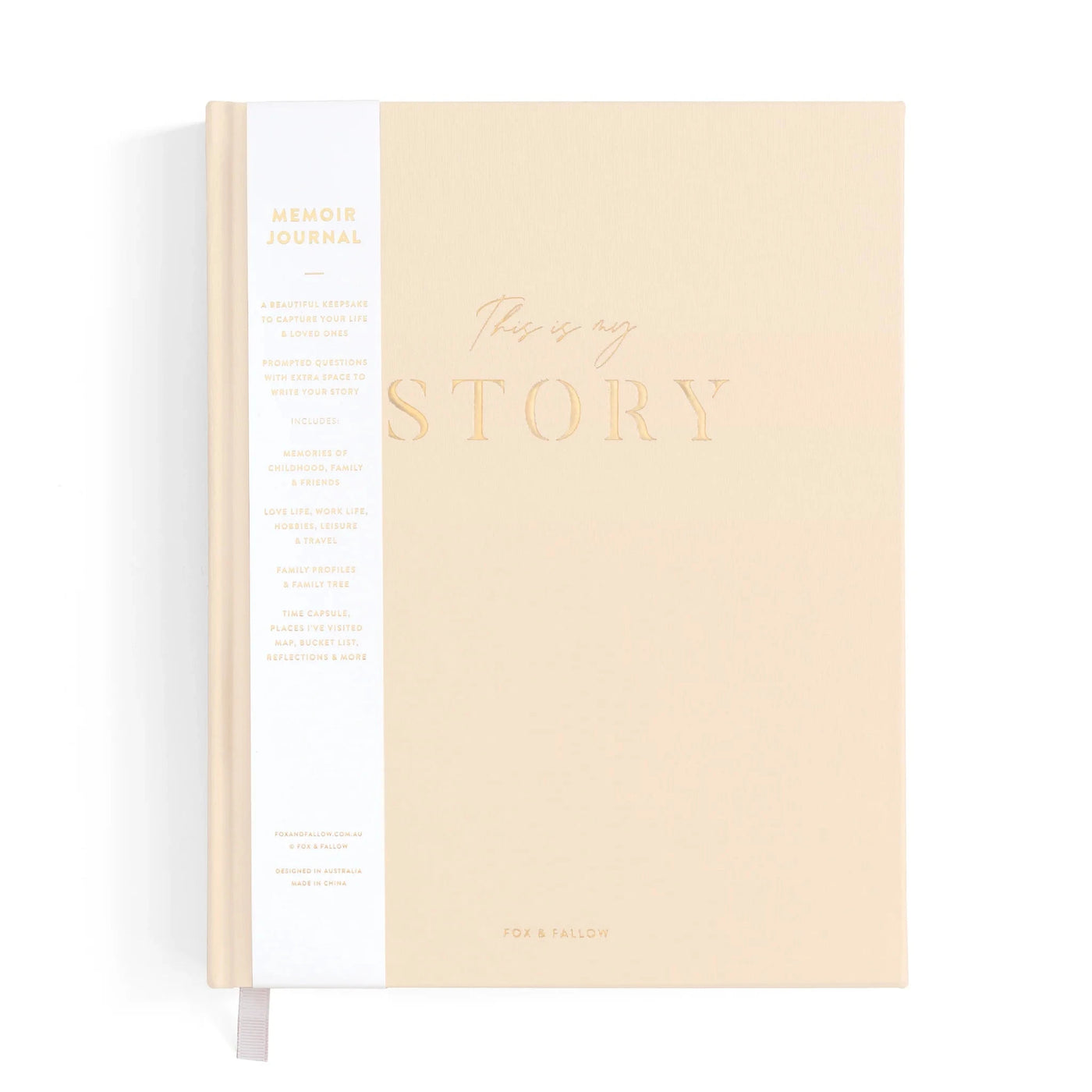 Fox & Fallow - This Is My Story Memoir Journal | Cream Journal Fox & Fallow 