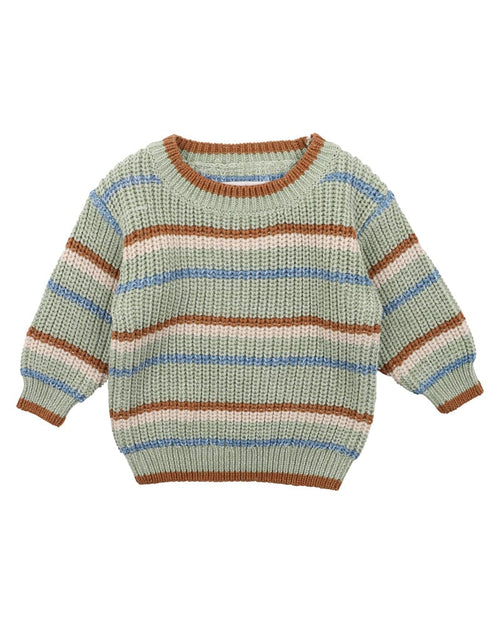Fox & Finch - Bug Stripe Baby Knitted Jumper