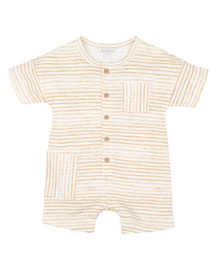 Fox & Finch - Lion Stripe SS Romper