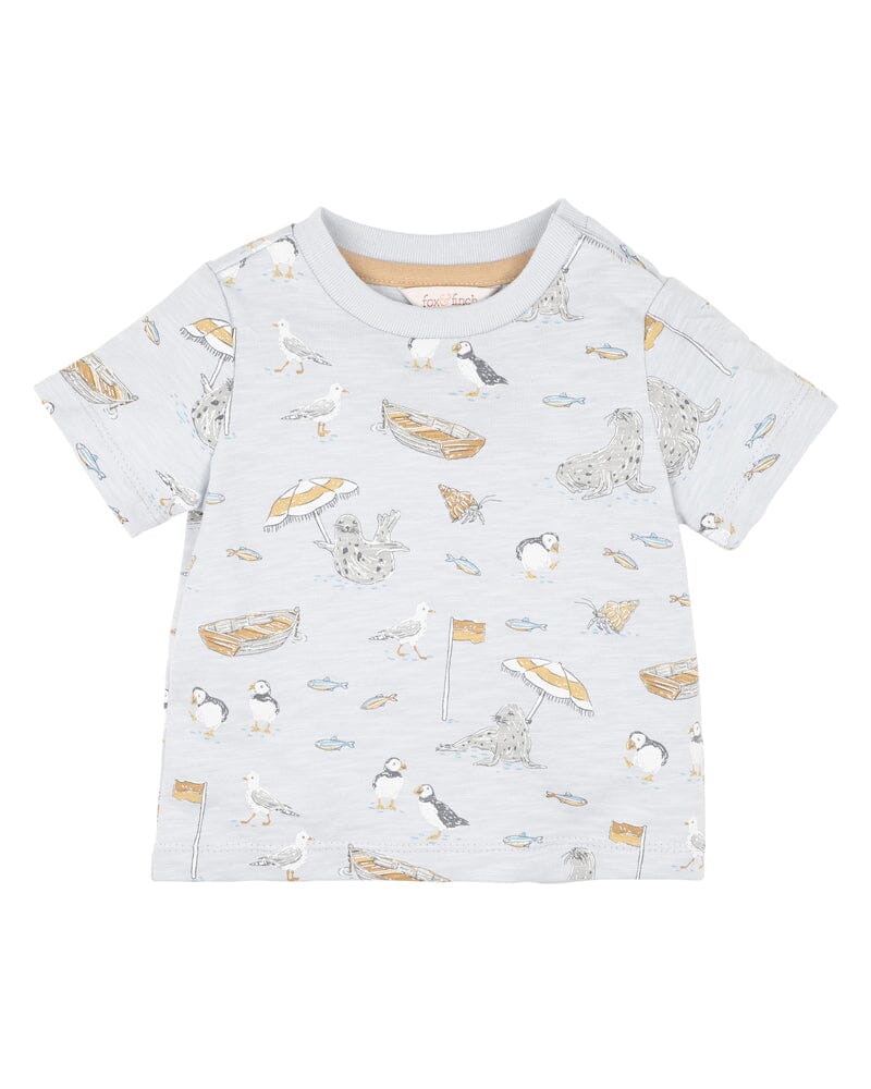 Fox & Finch - Puffin Print Tee Short Sleeve T-Shirt Fox & Finch 