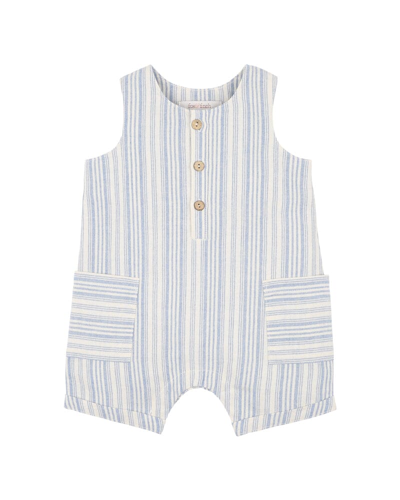 Fox & Finch - Puffin Stripe Romper Romper Fox & Finch 