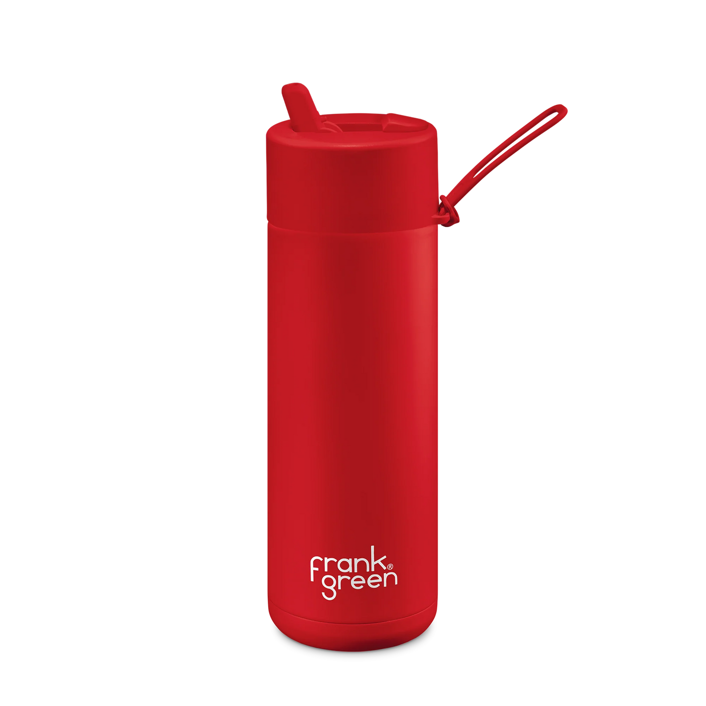 Frank Green Limited Edition Ceramic Reusable Bottle 20oz/595ML - Atomic Red Mealtime Frank Green 