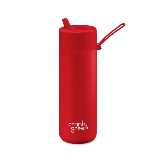 Frank Green Limited Edition Ceramic Reusable Bottle 20oz/595ML - Atomic Red