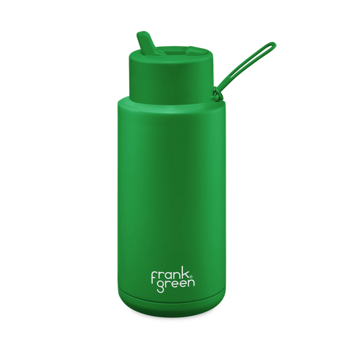 Frank Green Limited Edition Ceramic Reusable Bottle 34oz/1L - Evergreen