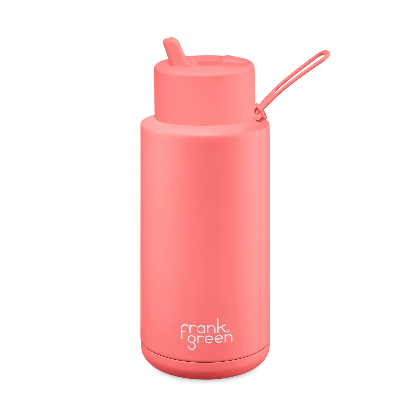 Frank Green Limited Edition Ceramic Reusable Bottle 34oz/1L - Sweet Peach Mealtime Frank Green 