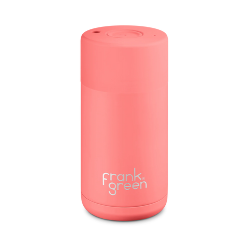 Frank Green Limited Edition Ceramic Reusable Cup 12oz - Sweet Peach