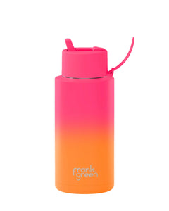 Frank Green Reusable Bottle - 34oz/1L | Gradient Summer Sunset