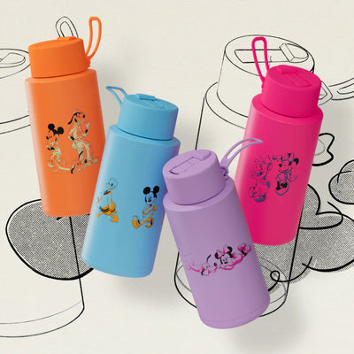 Frank Green Reusable Bottle - 34oz/1L | Minnie & Pluto Mealtime Frank Green 