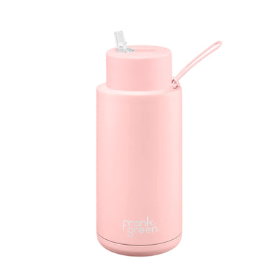 Frank Green Reusable Straw Bottle 34oz/1L - Blushed Mealtime Frank Green 