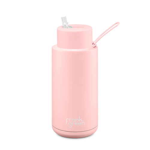 Frank Green - Reusable Straw Bottle 34oz/1L Blushed