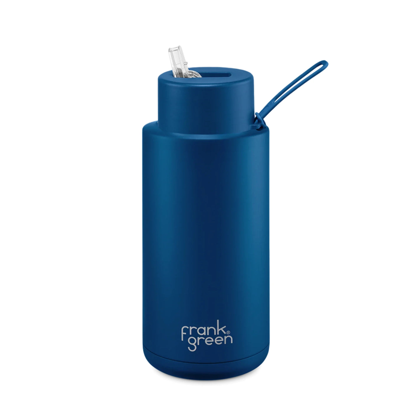 Frank Green Reusable Straw Bottle 34oz/1L - Deep Ocean Mealtime Frank Green 