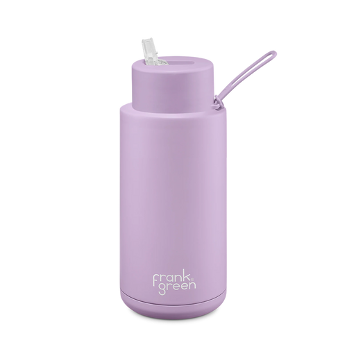 Frank Green - Reusable Straw Bottle 34oz/1L Lilac Haze