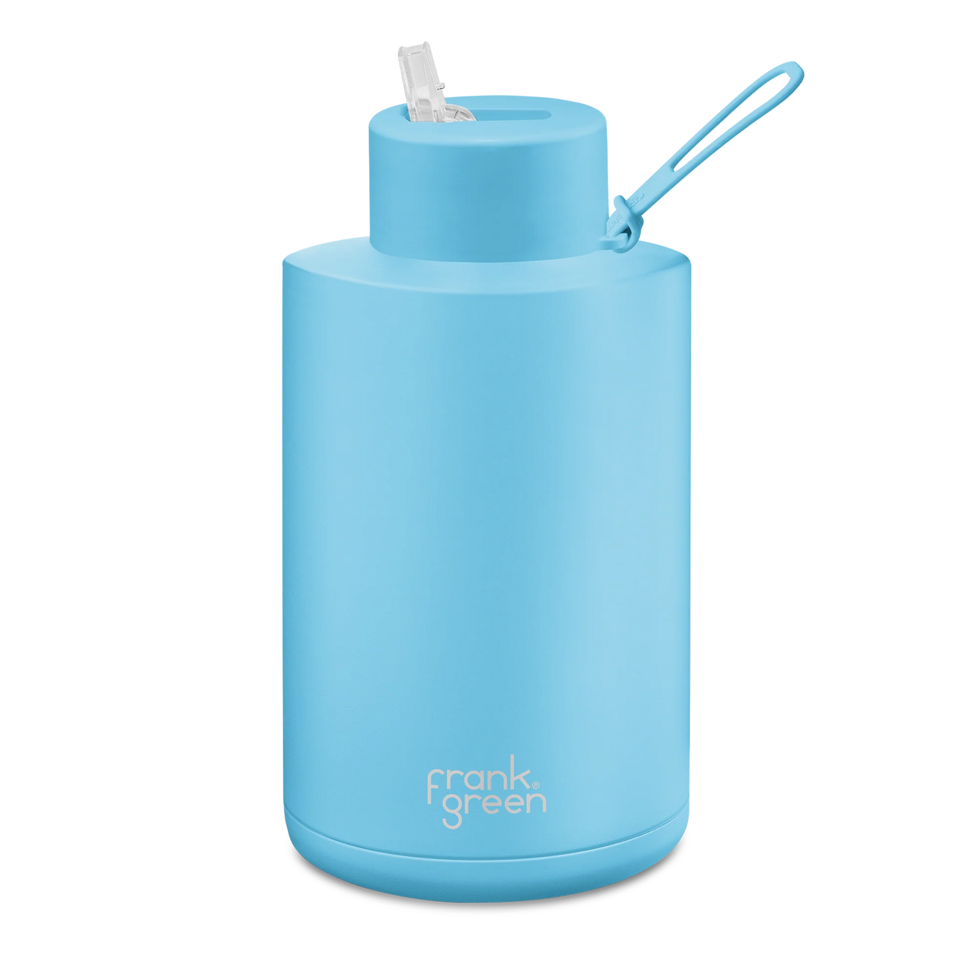 Frank Green Reusable Straw Bottle 68oz/2L - Sky Blue Mealtime Frank Green 