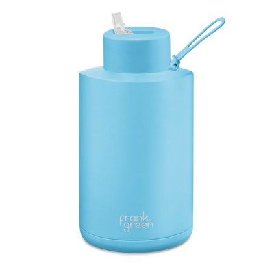 Frank Green Reusable Straw Bottle 68oz/2L - Sky Blue Mealtime Frank Green 