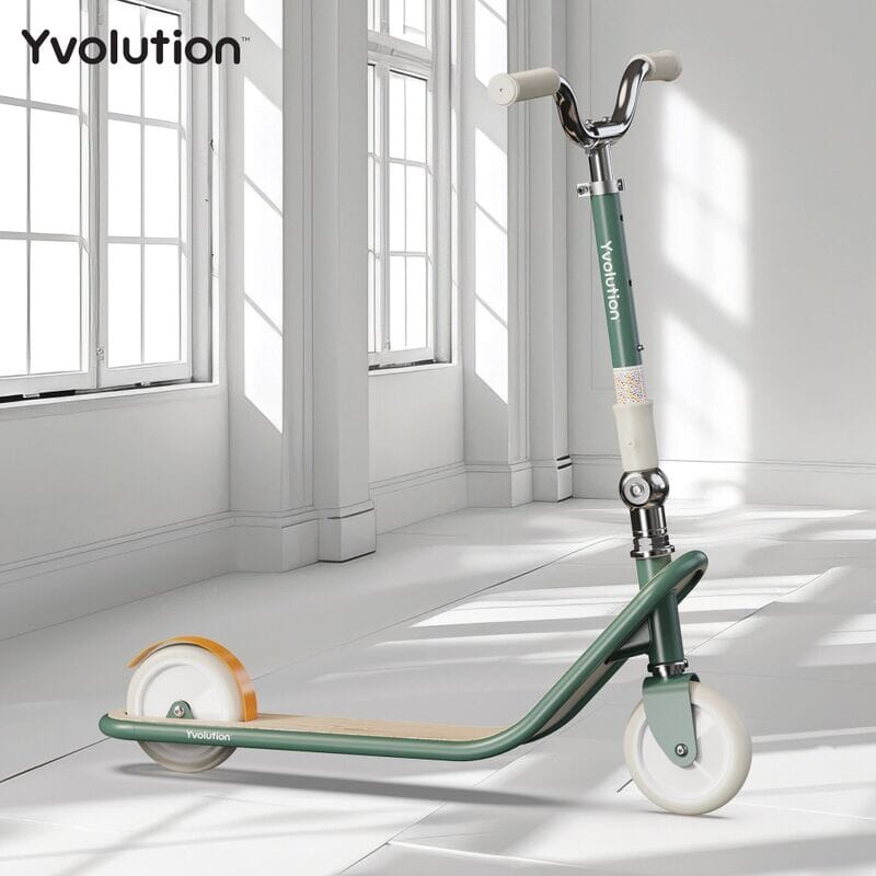 Glider Scooter - 2-Wheel Scooter Classic - Green Bikes Yvolution 