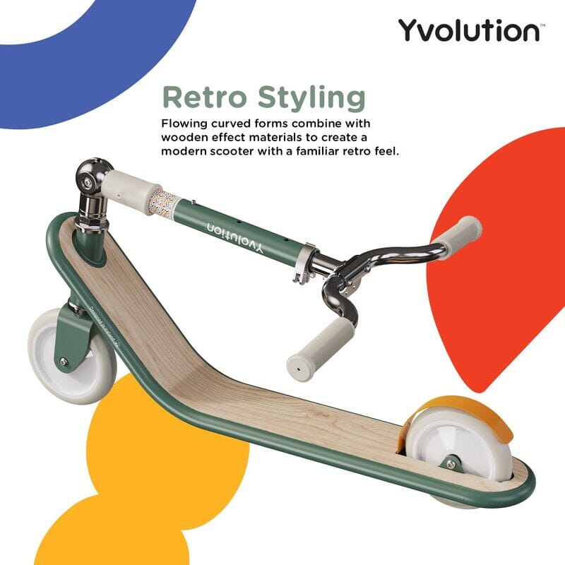 Glider Scooter - 2-Wheel Scooter Classic - Green Bikes Yvolution 